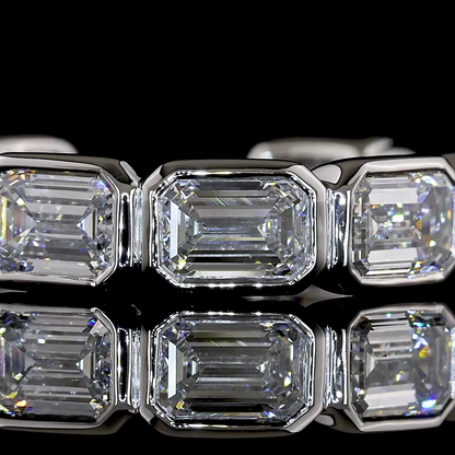 3.70 CTTW Emerald Lab Diamond Special Eternity Band (E Color and VS1 Clarity)