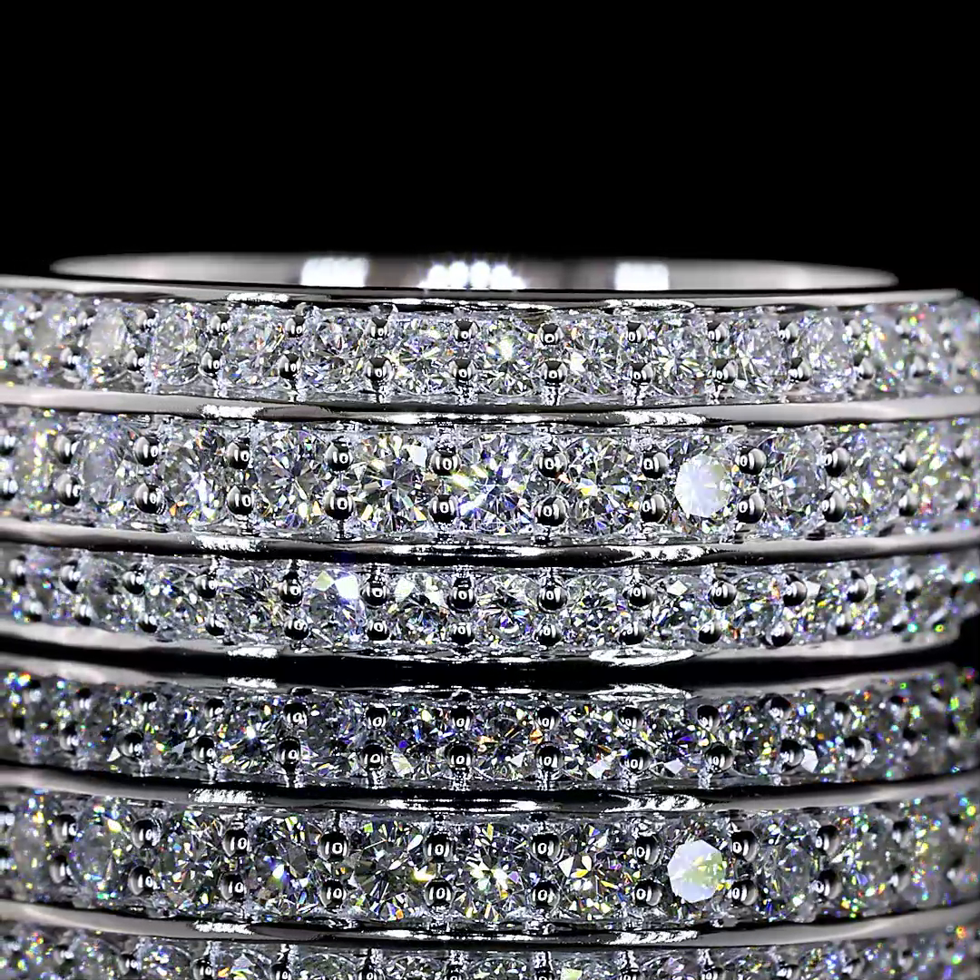 1.97 CTTW Round Lab Diamond Full Eternity (E Color and VS1 Clarity)