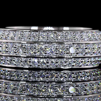 1.97 CTTW Round Lab Diamond Full Eternity (E Color and VS1 Clarity)