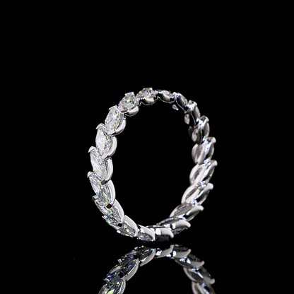 2.16 CTTW Marquise Lab Diamond Full Eternity (E Color and VS1 Clarity)