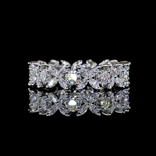 2.78 CTTW Round Lab Grown Diamond Full Eternity Sz. 9 (E Color and VS1 Clarity)