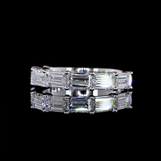 1.96 CTTW Bag Lab Grown Diamond 7 Stones Eternity Band Sz. 5.5 (E Color and VS1 Clarity)