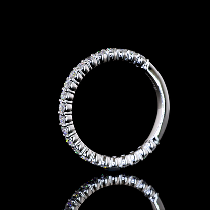 0.70 CTTW Round Lab Grown Diamond 3/4 Eternity Band Sz. 7 (E Color and VS1 Clarity)