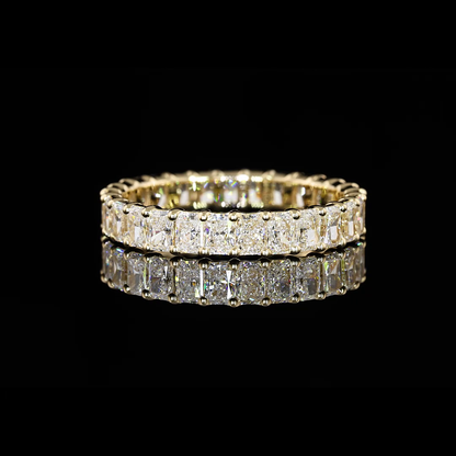 2.06 CTTW Radiant Lab Grown Diamond Full Eternity Sz. 6 (G Color and VS1 Clarity)