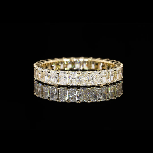 2.06 CTTW Radiant Lab Grown Diamond Full Eternity Sz. 6 (G Color and VS1 Clarity)