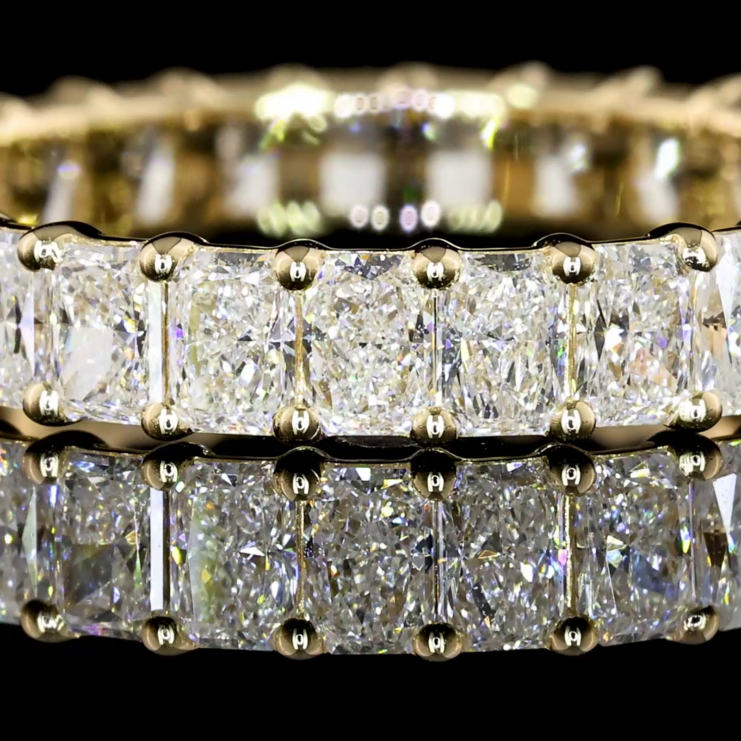2.06 CTTW Radiant Lab Grown Diamond Full Eternity Sz. 6 (G Color and VS1 Clarity)