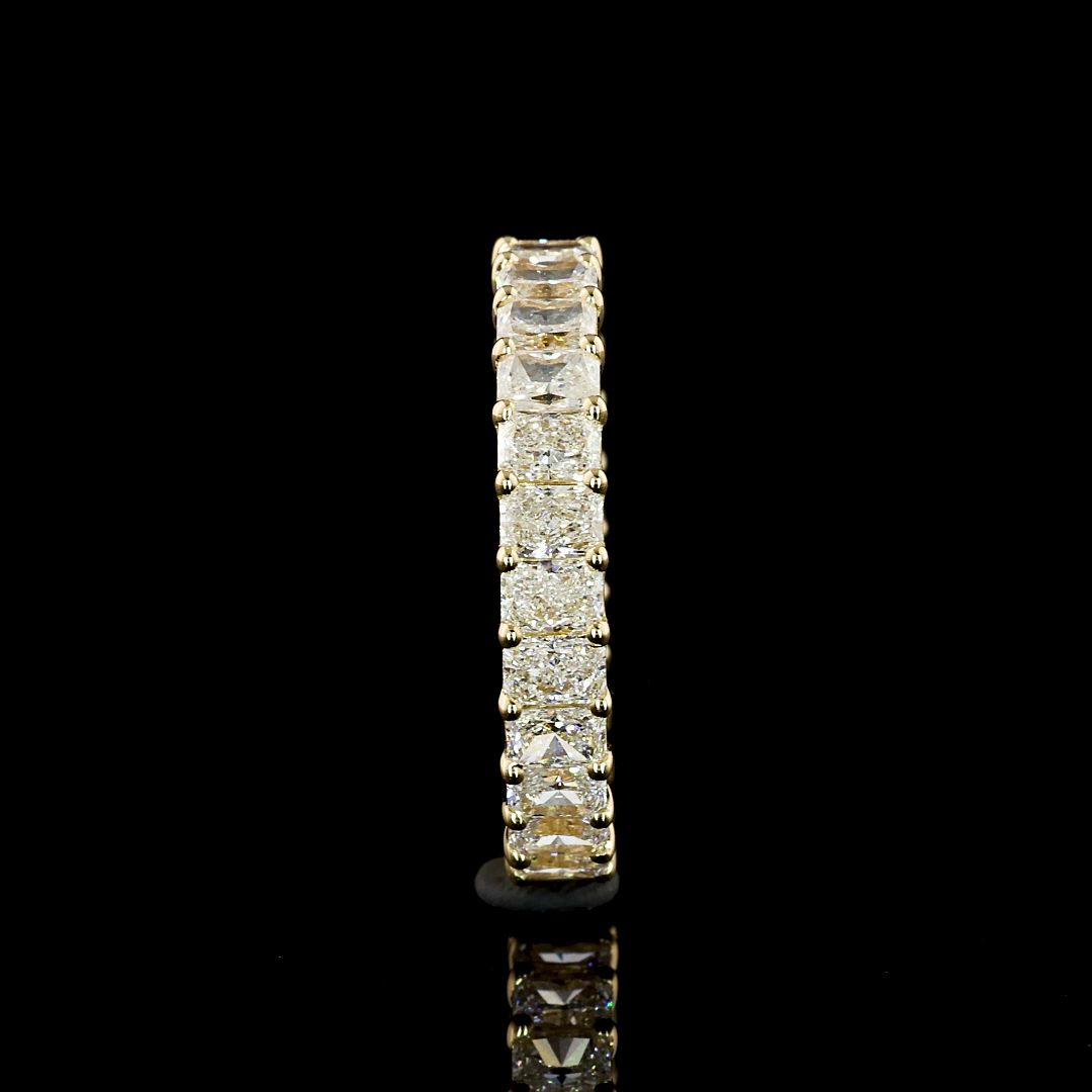 2.06 CTTW Radiant Lab Grown Diamond Full Eternity Sz. 6 (G Color and VS1 Clarity)