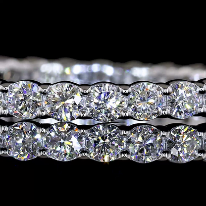 0.84 CTTW Round Lab Grown Diamond Full Eternity Sz. 7 (E/F Color and VS1/VS Clarity)