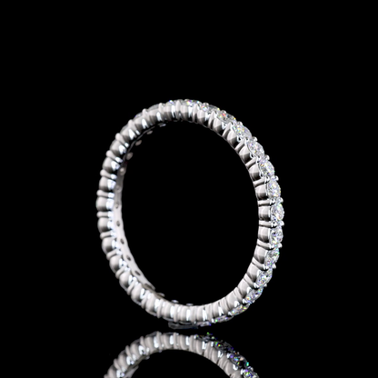 0.84 CTTW Round Lab Grown Diamond Full Eternity Sz. 7 (E/F Color and VS1/VS Clarity)