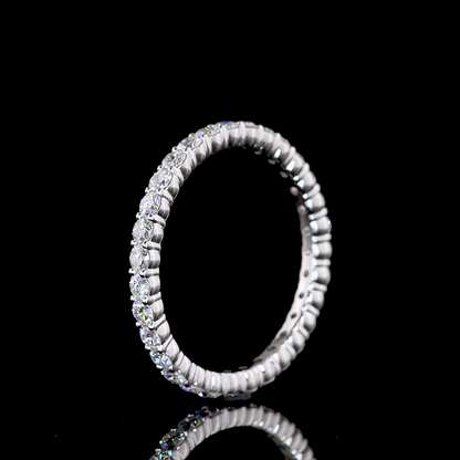 0.84 CTTW Round Lab Grown Diamond Full Eternity Sz. 7 (E/F Color and VS1/VS Clarity)