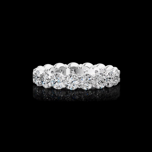 2.86 CTTW Round Lab Grown Diamond Full Eternity Sz. 5 (E Color and VS1 Clarity)