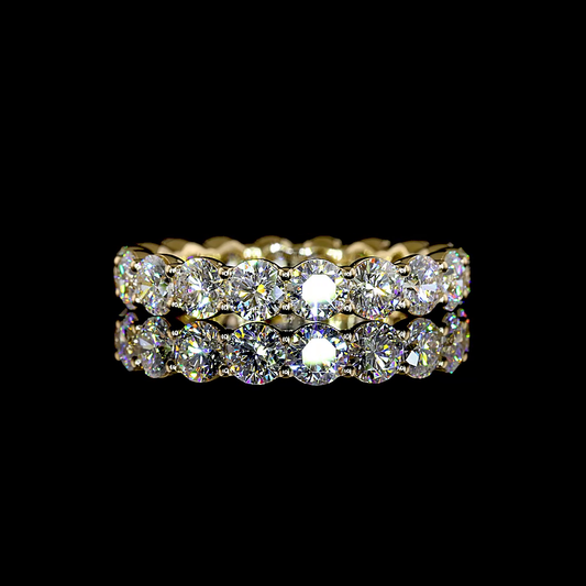 2.71 CTTW Round Lab Grown Diamond Full Eternity Sz. 5.5 (E Color and VS1 Clarity)