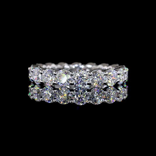 2.83 CTTW Round Lab Grown Diamond Full Eternity Sz. 6 (E Color and VS1 Clarity)