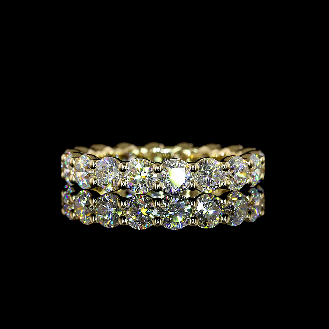 2.83 CTTW Round Lab Grown Diamond Full Eternity Sz. 6 (E Color and VS1 Clarity)