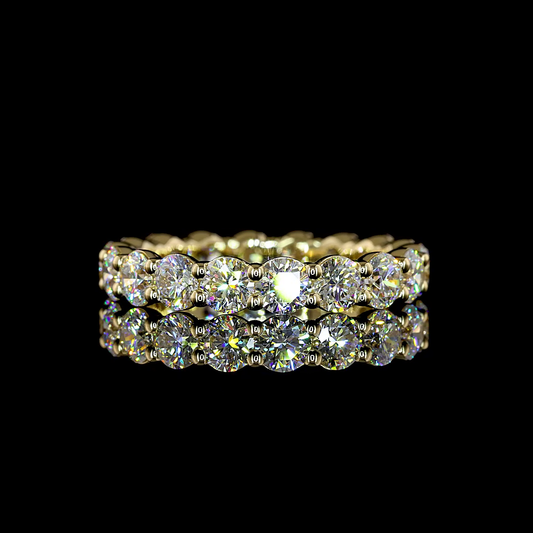 2.83 CTTW Round Lab Grown Diamond Full Eternity Sz. 6 (E Color and VS1 Clarity)