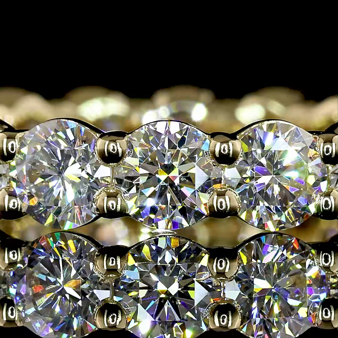 2.83 CTTW Round Lab Grown Diamond Full Eternity Sz. 6 (E Color and VS1 Clarity)