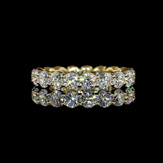 2.94 CTTW Round Lab Grown Diamond Full Eternity Sz. 7 (E Color and VS1 Clarity)