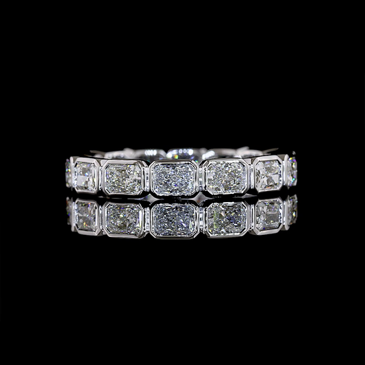 1.95 CTTW Radiant Lab Grown Diamond Full Eternity Sz. 6.5 (E Color and VS1 Clarity)