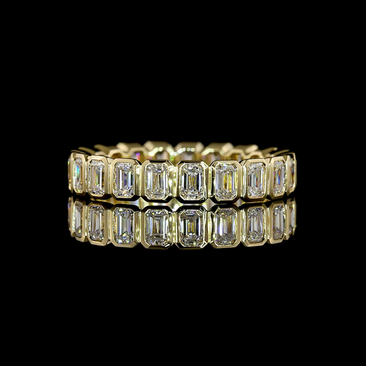 1.92 CTTW Emerald Lab Grown Diamond Full Eternity Sz. 6.5