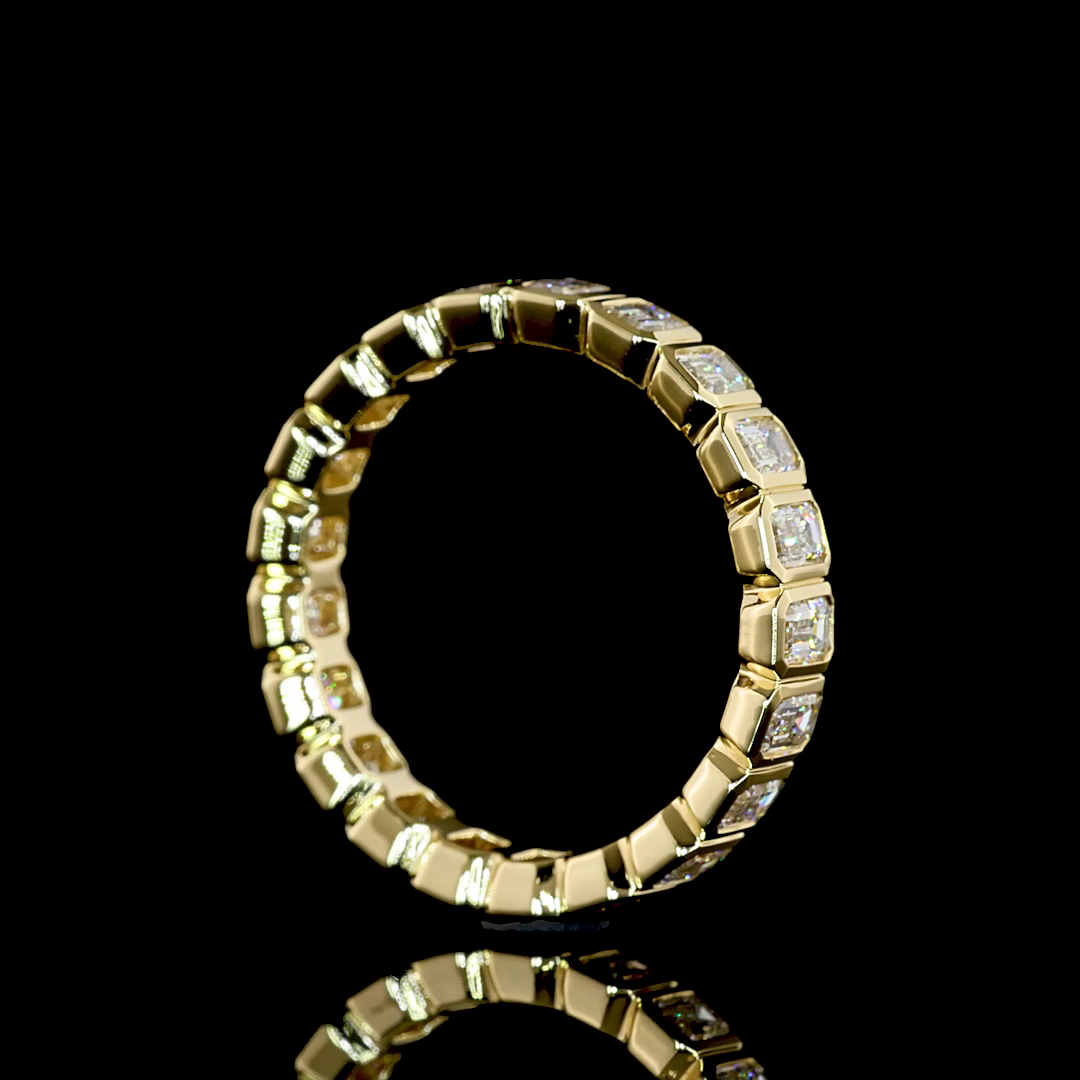 1.92 CTTW Emerald Lab Grown Diamond Full Eternity Sz. 6.5