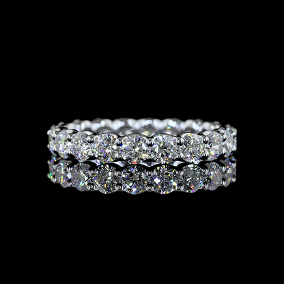 2.20 CTTW Round Lab Grown Diamond Full Eternity Sz. 6.5 (E Color and VS1 Clarity)