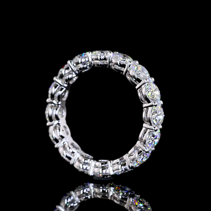 4.13 CTTW Round Lab Grown Diamond Full Eternity Sz. 6.5 (E Color and VS1 Clarity)