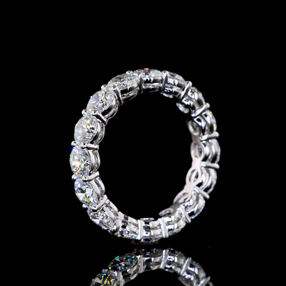 4.13 CTTW Round Lab Grown Diamond Full Eternity Sz. 6.5 (E Color and VS1 Clarity)