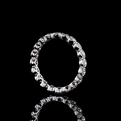 1.00 CTTW Round Lab Grown Diamond Full Eternity Sz. 6.5 (E Color and VS1 Clarity)