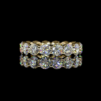 4.43 CTTW Round Lab Grown Diamond Full Eternity Sz. 6.5 (E Color and VS1 Clarity)