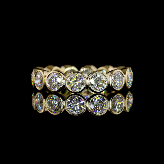 3.14 CTTW Round Lab Grown Diamond Full Eternity Sz. 6.5 (E Color and VS1 Clarity)