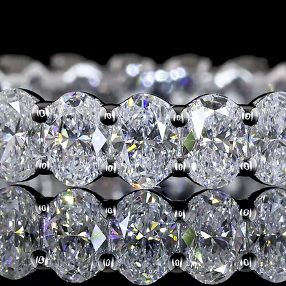 2.23 CTTW Oval Lab Grown Diamond Full Eternity Sz. 6.5 (E Color and VS1 Clarity)