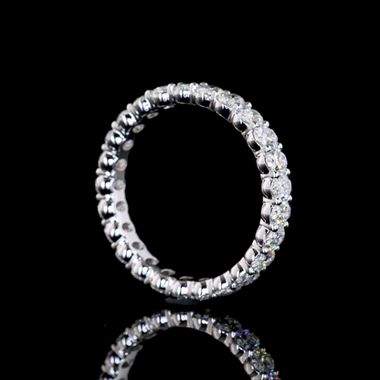 2.23 CTTW Oval Lab Grown Diamond Full Eternity Sz. 6.5 (E Color and VS1 Clarity)
