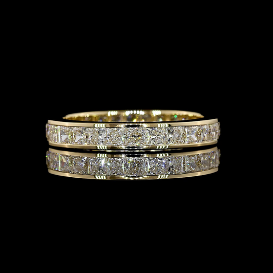 1.76 CTTW Princess Lab Grown Diamond Full Eternity Sz. 5.75 (E Color and VS1 Clarity)