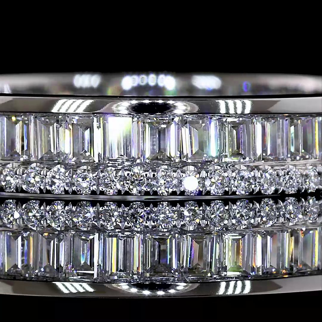 1.04 CTTW Bag Lab Grown Diamond Full Eternity Sz. 4.75 (E Color and VS1 Clarity)