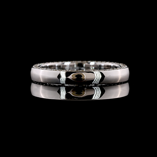0.46 CTTW Round Lab Grown Diamond Full Eternity Sz. 5.25 (E Color and VS1 Clarity)