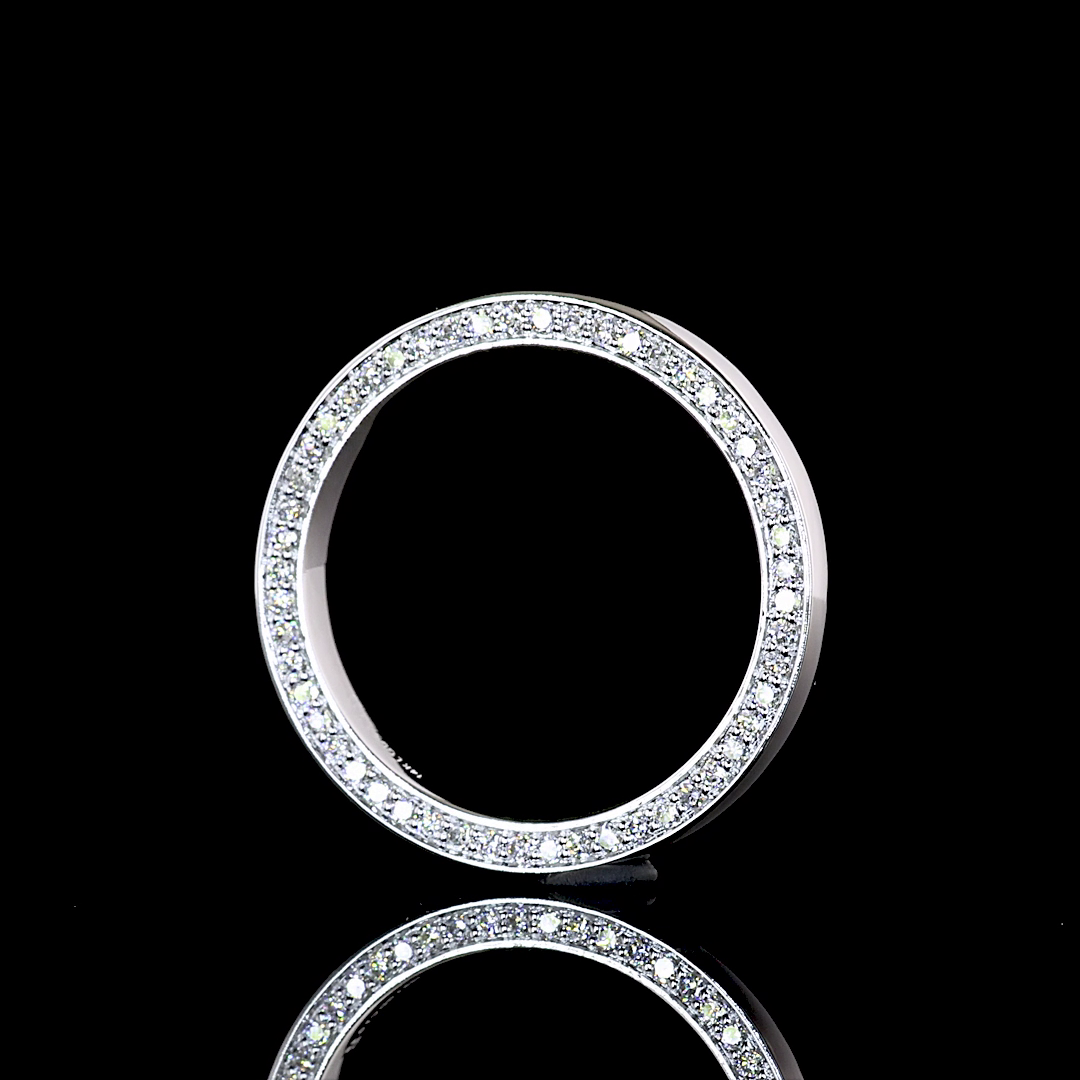 0.46 CTTW Round Lab Grown Diamond Full Eternity Sz. 5.25 (E Color and VS1 Clarity)