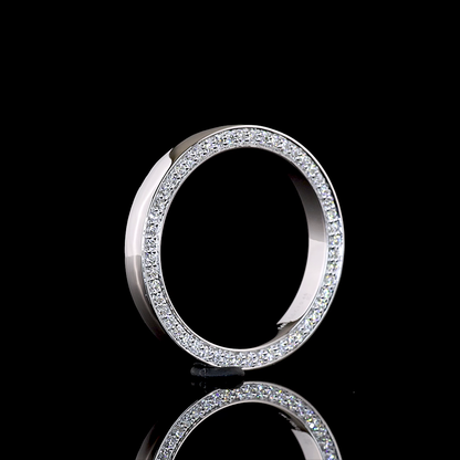 0.46 CTTW Round Lab Grown Diamond Full Eternity Sz. 5.25 (E Color and VS1 Clarity)