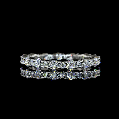 1.08 CTTW Round Lab Grown Diamond Full Eternity Sz. 7 (E Color and VS1 Clarity)