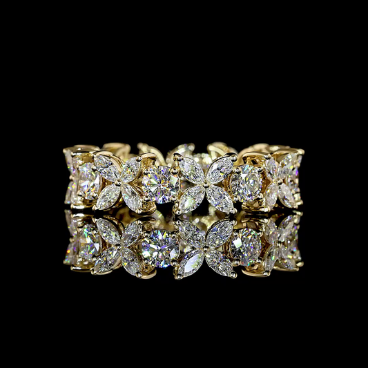 2.94 CTTW Round Lab Grown Diamond Full Eternity Sz. 8 (E Color and VS1 Clarity)