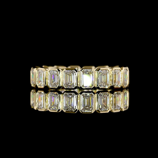 2.69 CTTW Emerald Lab Grown Diamond Full Eternity Sz. 6 (F/E Color and VS1/VS2 Clarity)