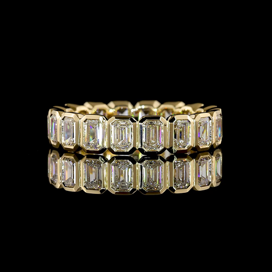 2.67 CTTW Emerald Lab Grown Diamond Full Eternity Sz. 5.75 (E Color and VS1 Clarity)