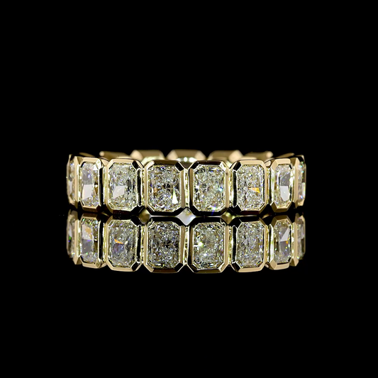2.69 CTTW Radiant Lab Grown Diamond Full Eternity Sz. 6 (F/E Color and VS1 Clarity)