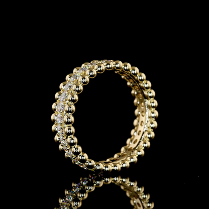 0.88 CTTW Round Lab Grown Diamond Full Eternity Sz. 6.5 (E Color and VS1 Clarity)