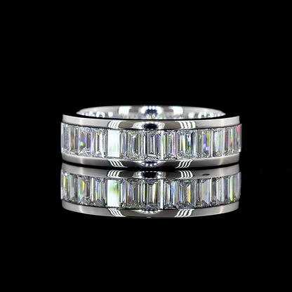 1.22 CTTW Bag Lab Grown Diamond Half Eternity Band Sz. 5 (E Color and VS1 Clarity)