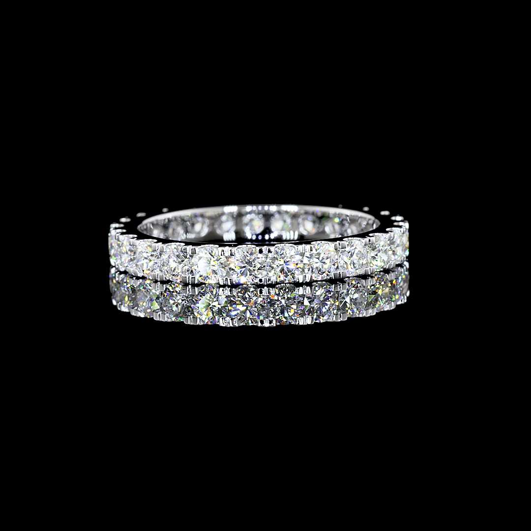 1.71 CTTW Round Lab Grown Diamond Full Eternity Sz. 7 (F Color and SI1 Clarity)