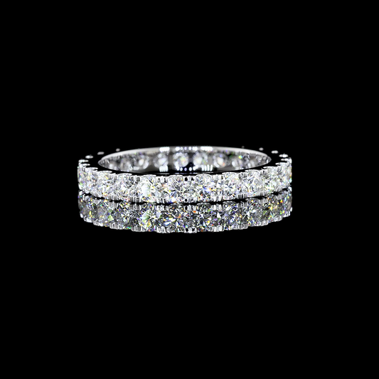 1.71 CTTW Round Lab Grown Diamond Full Eternity Sz. 7 (F Color and SI1 Clarity)