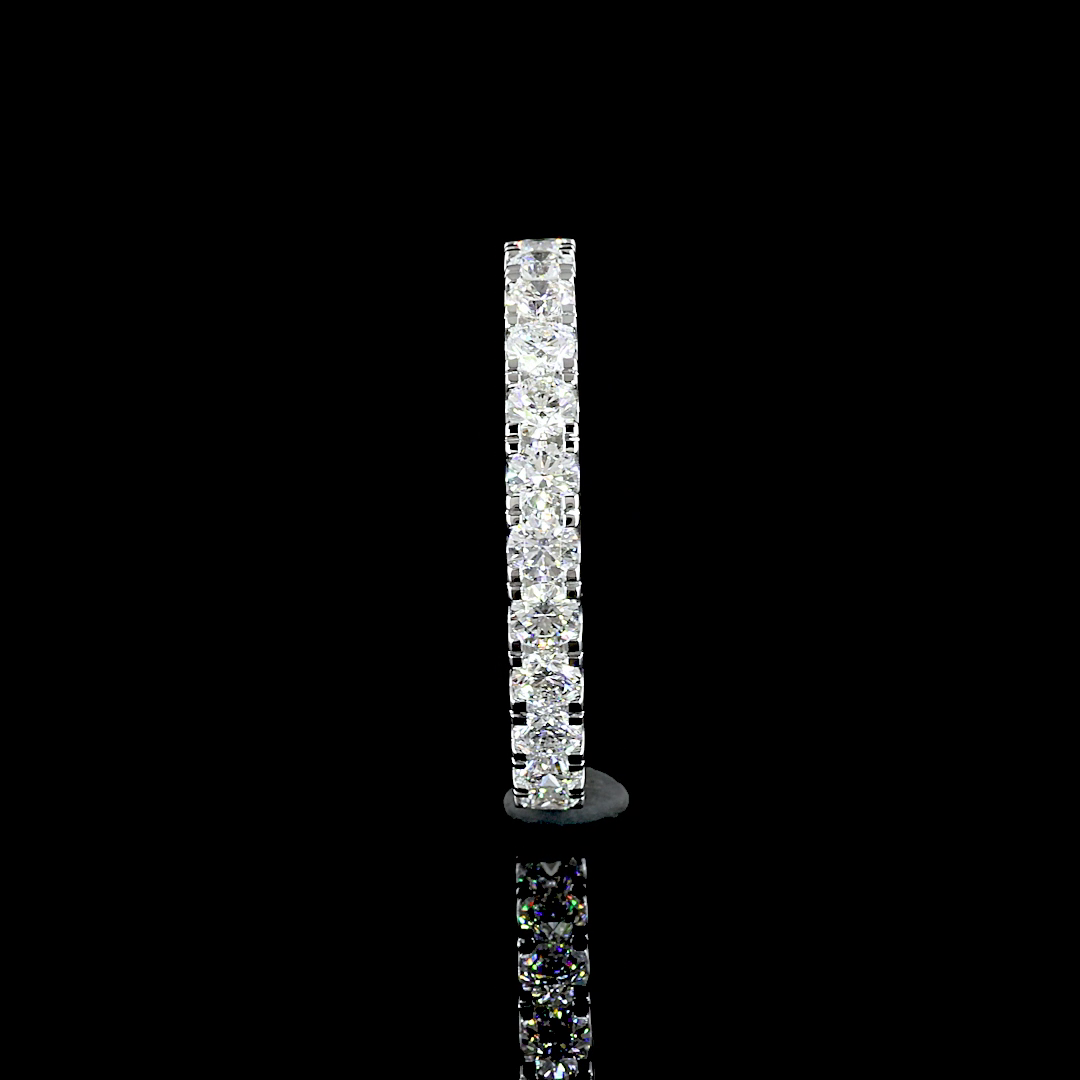 1.71 CTTW Round Lab Grown Diamond Full Eternity Sz. 7 (F Color and SI1 Clarity)