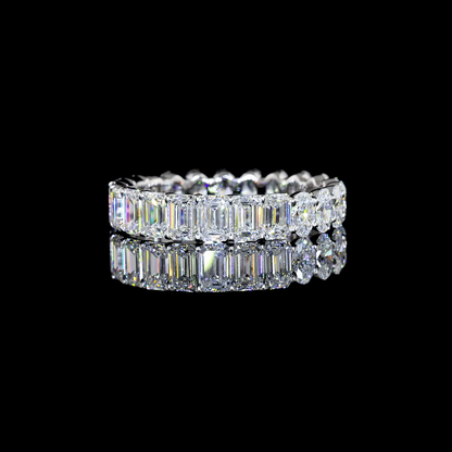 3.79 CTTW Oval Lab Diamond Full Eternity Sz. 8 (E Color and VS Clarity)