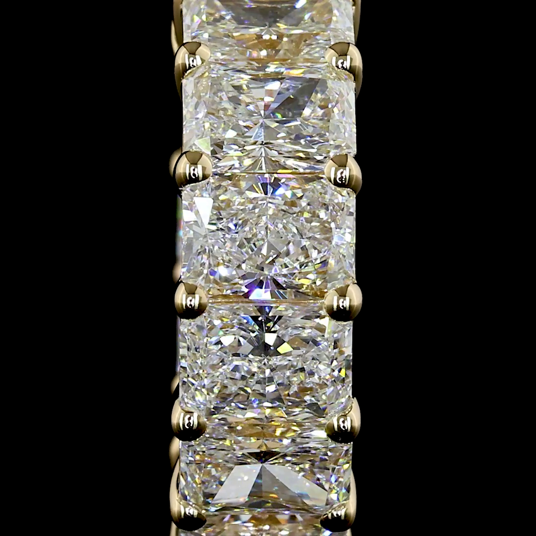 2.99 CTTW Radiant Lab Diamond Huggies Earring (E Color and VS Clarity)