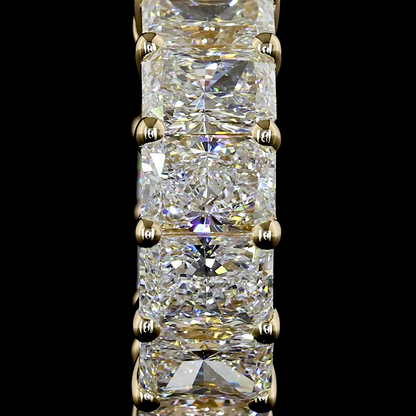 2.99 CTTW Radiant Lab Diamond Huggies Earring (E Color and VS Clarity)